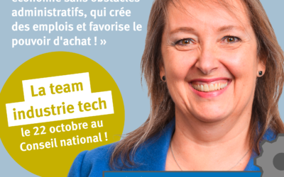 Une économie saine est créatrice d‘emploi et de pouvoir d‘achat.